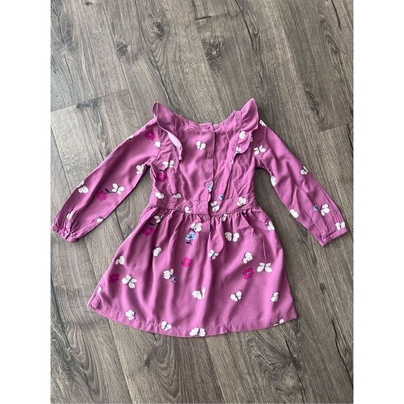 Carter’s  Toddler Girl Floral Butterfly Dress size 3T - Picture 4 of 5